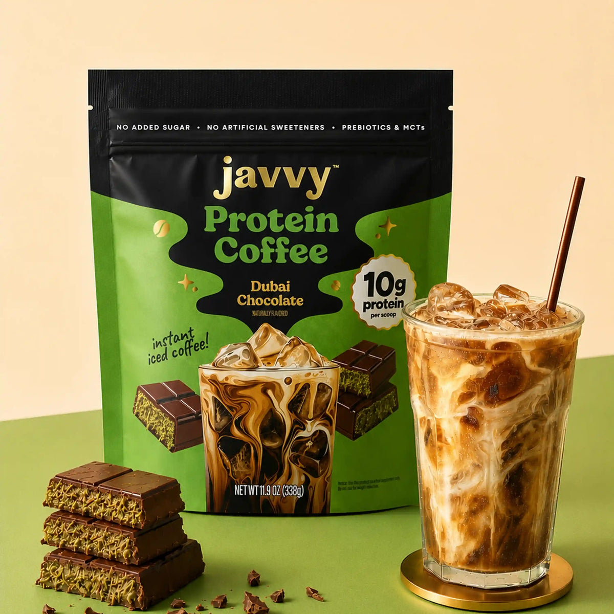 Dubai Chocolate Protein Coffee